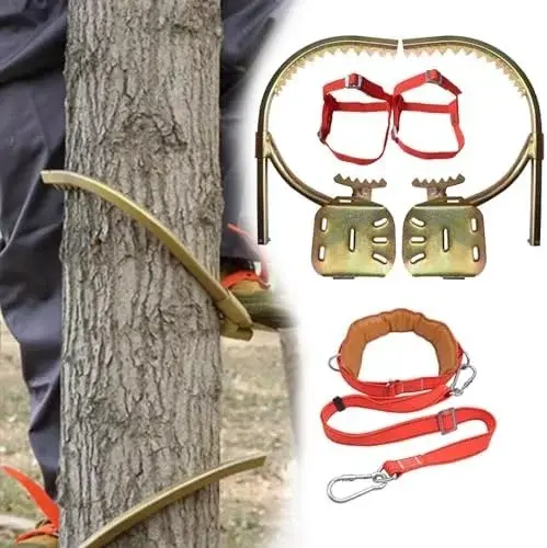 Adjustable Climbing Shoes for Tree Work, High-Altitude Tasks, Comfortable Design, Durable Carbon Steel Construction for Safety and Stability