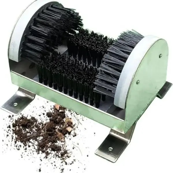 Heavy Duty Boot Scrubber - Stainless Steel Mud Remover for Entryways, Gardens & Patios - Efficient Shoe Cleaner for Indoor/Outdoor Use, Perfect for Outdoor Enthusiasts