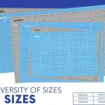 Proartek PK00080 Professional Cutting Mat, HM4896, 48 x 96 Inches; Self-Healing, Double-Sided Blue/Gray Mat for Quilting, Sewing, Hobbies & Crafting