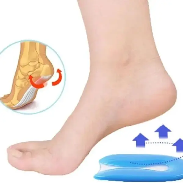 Silicone PU Gel Insoles Heel Cushion Soles Support Shoe Pad Feet Care Insert