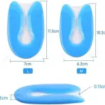 Silicone PU Gel Insoles Heel Cushion Soles Support Shoe Pad Feet Care Insert
