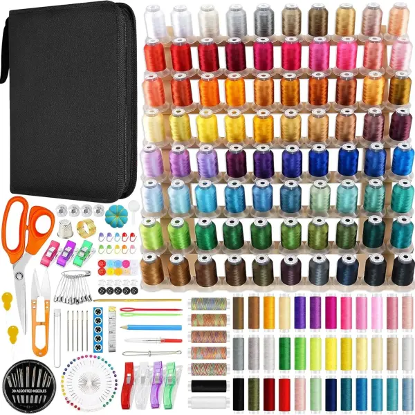 Bernette B79 6" x 10" Combo Sewing & Embroidery Machine with 123 Thread Spools, 200+ Accessory & Designs Package