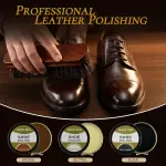 13-Pcs Complete Shoe Shine Kit & Leather Boot Care and Cleaning Kit - 100% Horsehair Brushes, Mink Oil, Saddle Soap, Shoe Polish Kit with Manual & Travel Case - Gift for Dad Husband Father