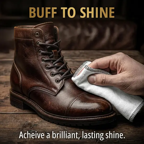 Eagle Shoe Cream Polish Kit – 3 Piece Boot & Shoe Polish with Shoe Cream, Shine Cloth & Applicator