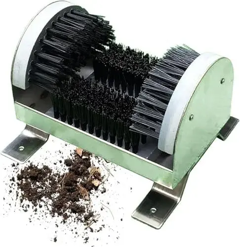 Heavy Duty Boot Scrubber - Sturdy Stainless Steel Scrubber for Effortless Mud & Dirt Removal in Entryways, Gardens, and Outdoor Spaces - Essential Cleaning Tool