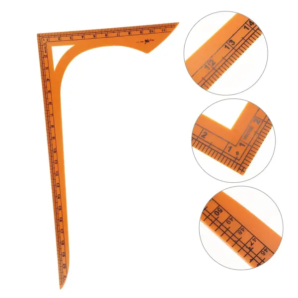 1pc Shape Sewing Ruler Accurate Measuring Tool for Tailoring Crafting and Quilting Scales and Smooth for Easy Use
