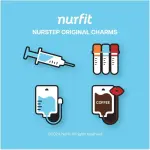 Nursing Themed Shoe Charms Accessories Compatible Only with NURSTEP Work Clogs & Mules Fun Decoration Items for Healthcare Medical Hospital Professionals and Operating Room