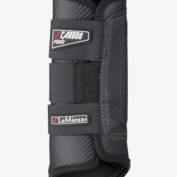 LeMieux Carbon Air XC Cross Country Hind Horse Boots - Protective Gear and Training Equipment - Equine Boots, Wraps & Accessories (Black/Medium)