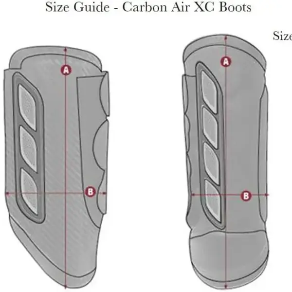 LeMieux Carbon Air XC Cross Country Hind Horse Boots - Protective Gear and Training Equipment - Equine Boots, Wraps & Accessories (Black/Medium)