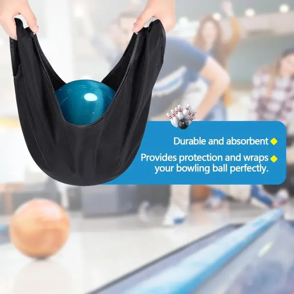 Geiserailie 36 Pcs Bowling Ball Basics Accessory Kits Gifts Wrist Support Brace Bowling Thumb Tape Shoe Protector Covers Ball Seesaw Microfiber Balls Polisher Towel for Sport Equipment