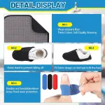 Geiserailie 36 Pcs Bowling Ball Basics Accessory Kits Gifts Wrist Support Brace Bowling Thumb Tape Shoe Protector Covers Ball Seesaw Microfiber Balls Polisher Towel for Sport Equipment