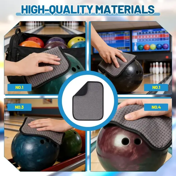 Geiserailie 36 Pcs Bowling Ball Basics Accessory Kits Gifts Wrist Support Brace Bowling Thumb Tape Shoe Protector Covers Ball Seesaw Microfiber Balls Polisher Towel for Sport Equipment