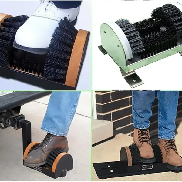 Heavy-Duty Boot Scraper & Cleaning Brush for Outdoor Use - Stiff Tread Shoe Cleaner for Mud, Dirt & Dust Removal - Ideal for Gardens, Patios & Courts