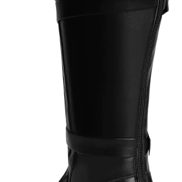 ACE SHOCK Mens Tall Boots Medieval Renaissance Pirate Cosplay Boot Halloween Costume Shoes