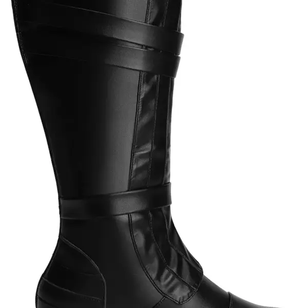 ACE SHOCK Mens Tall Boots Medieval Renaissance Pirate Cosplay Boot Halloween Costume Shoes