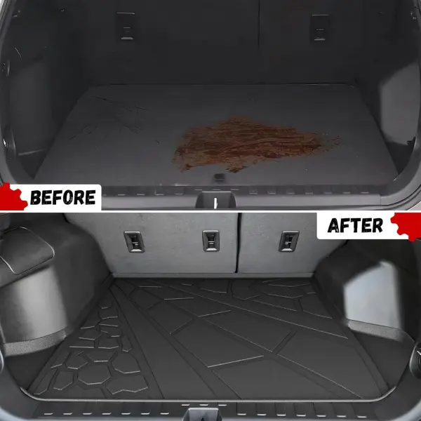 Floor Mats for Chevy Equinox/GMC Terrain 2018-2024 (Not fit EV Models), All Weather TPE Protection Floor Liners Accessories, 1st & 2nd Row & Cargo Liner