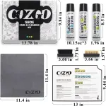 COZGO Protect Shoe Protector Spray, Rain & Stain Waterproof Shoe Spray, Nano Protection for Sneaker, Suede, Leather,10.15FlOz