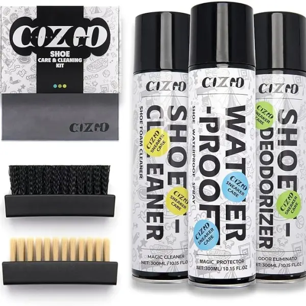 COZGO Protect Shoe Protector Spray, Rain & Stain Waterproof Shoe Spray, Nano Protection for Sneaker, Suede, Leather,10.15FlOz