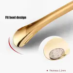 Shoe Horns Stainless Steel for Men, Horn Handmade Chinese Knots, Metal Long Handle Fits for All Shoes Puller
