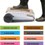 Automatic Rechargeable Shoe Cleaner & Polisher - Waterless Cleaning Brush for Home & Hotel Entrances, Ideal for Sales Centers - Red Color, Effortless Shoe Care Solution