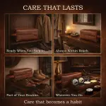 Shoe Care Kit – 16-in-1 Leather Shoe Polish, Cleaning & Conditioning Kit with Saddle Soap & Mink Oil – Black/Brown/Neutral Shoe Polish, 3 Horsehair Brushes – Premium Storage Bag – Gift for Men & Women