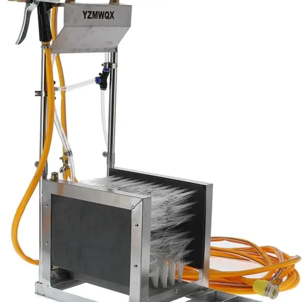 Stainless Steel Automatic Boot Cleaner for Livestock - Efficient Rain Shoes Scrubber Machine, Heavy-Duty Cleaning Solution for Farms and Outdoor Use