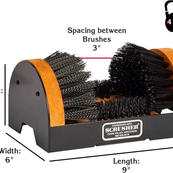 The Original Scrusher Boot & Shoe Cleaner, Durable Weather Resistant Outdoor Shoe Brush
