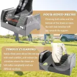 Outdoor Shoe Scraper Brush - Durable Mud Removal Tool with Non-Slip Handle & Stable Base for Efficient Deep Cleaning in Gardens and Courts - Easy to Maintain
