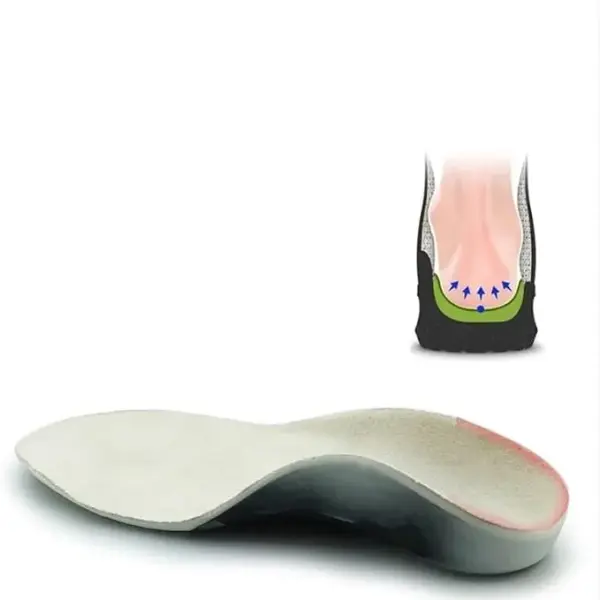 JSEIAJB 3D Orthopedic Insoles Support Flat Foot X/O Leg Orthotic Shoe Heel PU Pad Inserts