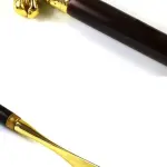 Long Handle Wooden Metal Shoehorn - Ergonomic Design for Easy Shoe Wearing, Perfect for Seniors & Those with Limited Mobility, Essential for Shoe Enthusiasts
