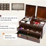 Sewing Box with 2 Drawers - Convenient Storage Basket for Home and Embroidery - Organize Sewing Tools in Compartment - Easy to Carry
