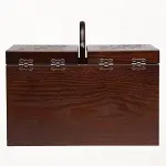 Sewing Box with 2 Drawers - Convenient Storage Basket for Home and Embroidery - Organize Sewing Tools in Compartment - Easy to Carry