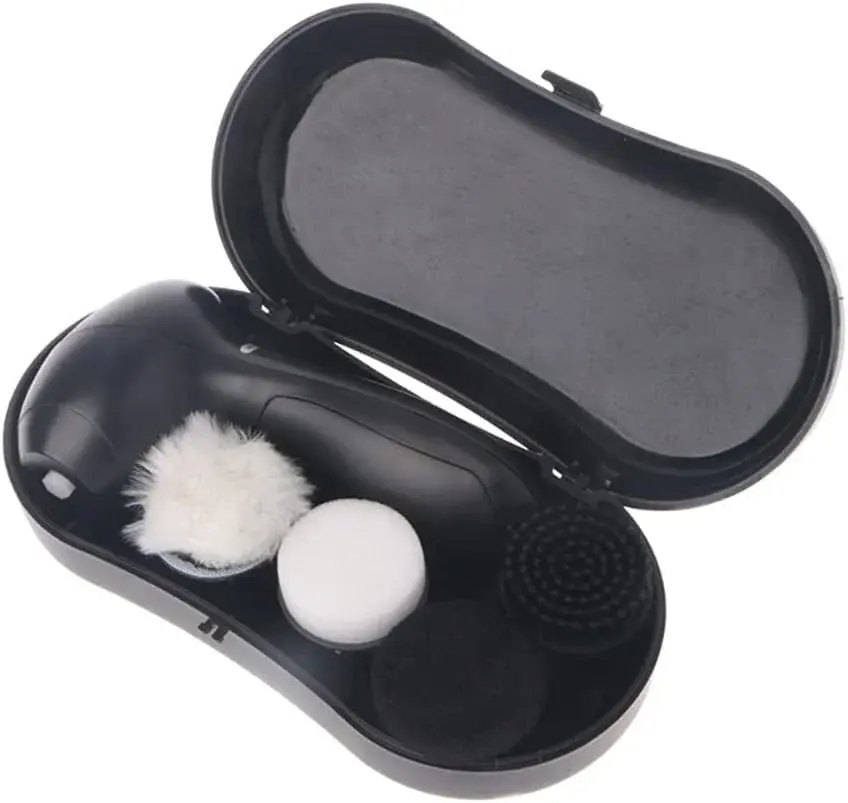 Portable Handheld Automatic Electric Shoe Brush Shine Polisher 5AA Battery Power Supply Leather Care Device