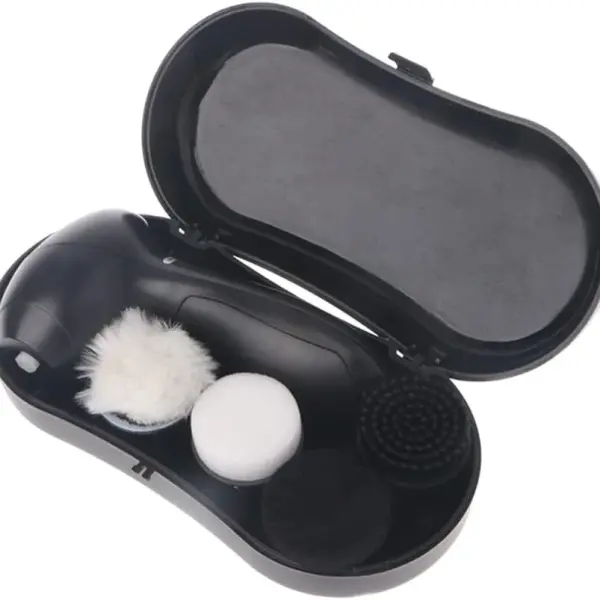 Portable Handheld Automatic Electric Shoe Brush Shine Polisher 5AA Battery Power Supply Leather Care Device
