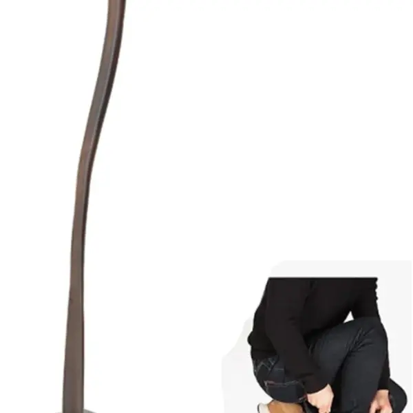 Extra Long Wooden Shoe Horn with Stable Base Boot Spoon, Shoe Spoon, Easy Wear Helper for Seniors, Kids, Adults, Boot Spoons, Shoehorns for Easy Dressing,A65