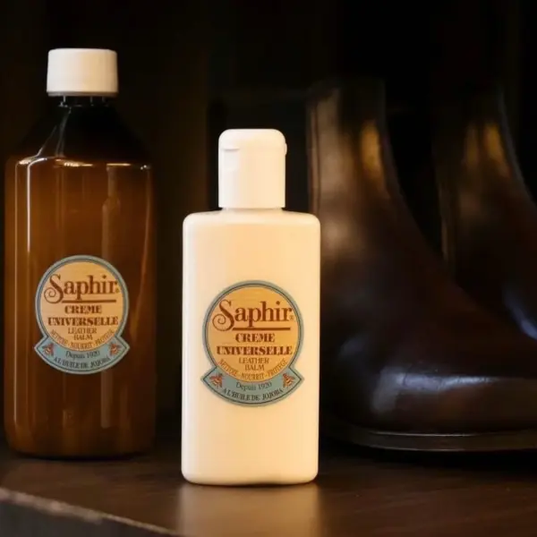 SAPHIR Beauté du Cuir Crème Universelle - All-Purpose Leather Balm for Repair with Jojoba Oil & Beeswax - Non-Pigmented Cream