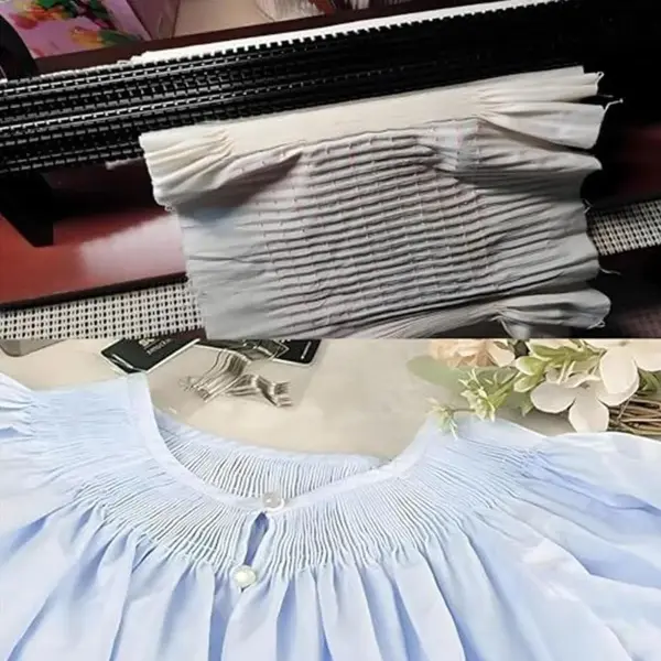 Adjustable Pleater Sewing Machine with 24 Rows, 47 Needle Positions for Custom Closeness and Depth, Includes Needles and Tool Kit for Costume and Craft Sewing