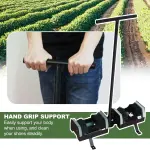 Outdoor Boot Cleaner Brush with Handle - Floor-Mount Boot Scrubber for Easy Entrance Cleaning - Durable T-Handle Design for Stability and Efficiency