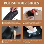 Black Brown Shoe Polish Kit Saddle Soap Mink Oil Shoe Shine Kit Boots Leather Conditioner Cream Wax Care Set