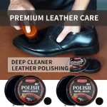 Black Brown Shoe Polish Kit Saddle Soap Mink Oil Shoe Shine Kit Boots Leather Conditioner Cream Wax Care Set