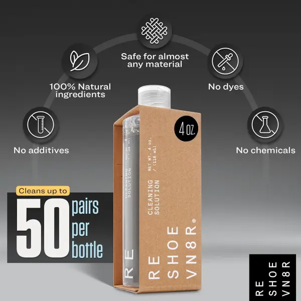 RESHOEVN8R Shoe Cleaner Kit and Sneaker Cleaner Sets - Cleaning Kit Solution for Sneakers, Mesh, Canvas, Suede, Knit, Leather