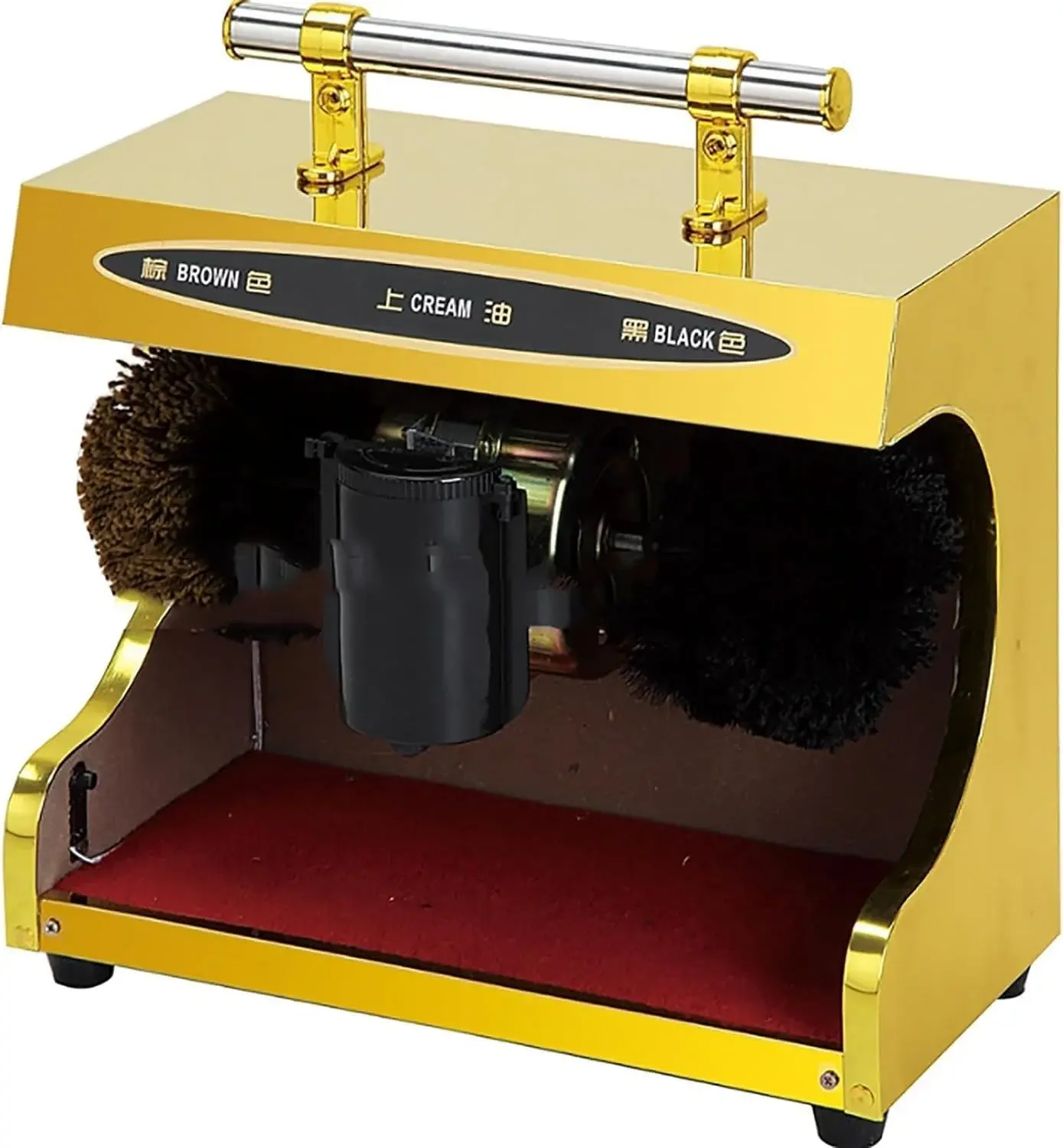 Stainless Steel Electric Shoe Polisher - Dual Brush Cleaner for Effortless Maintenance, Quiet Operation, Ideal for Home & Hotel Use, Keeps Shoes Shiny & Like New, Easy to Use