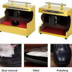 Stainless Steel Electric Shoe Polisher - Dual Brush Cleaner for Effortless Maintenance, Quiet Operation, Ideal for Home & Hotel Use, Keeps Shoes Shiny & Like New, Easy to Use