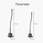 65cm Long Handle Wooden Shoe Horn Flexible Lifter for Seniors Adults, Easy Grip Shoe Helper Tool Boot Spoon Easy Wear Helper for Home Travel Hotel Use,A75