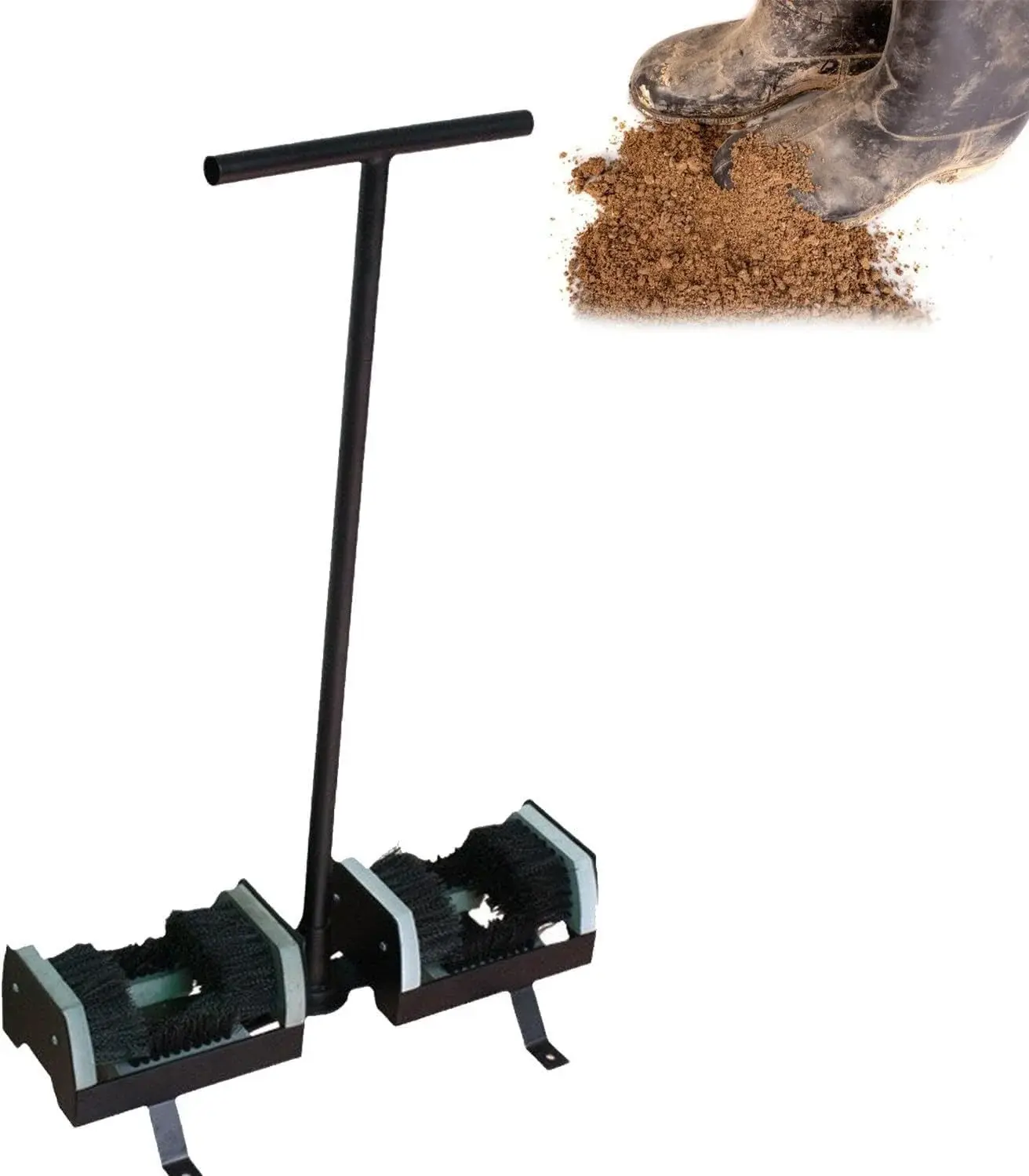 Outdoor Boot Scraper Brush with Handle - Effective Mud Remover for Shoes & Boots, Ideal for Front Door Entrance, Garden & Farmhouse Use, Durable Shoe Scrubber