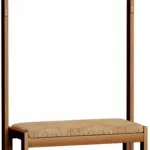 Shoe Rack for Entryway Shoe Rack for Entryway Coat Rack Shoe Bench, Bamboo Shoe Storage Bench with Cushion Padded Seat, 3-in-1 Hall Tree, Shoe Organizer Rack for Entryway Shoe Organizer
