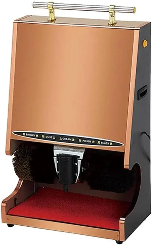 Electric Household Shoe Shine Machine, Electric Shoe Cleaner, Stainless Steel Commercial Shoe Polisher, Home Shoe Polishing Machine (F) (Color:F)