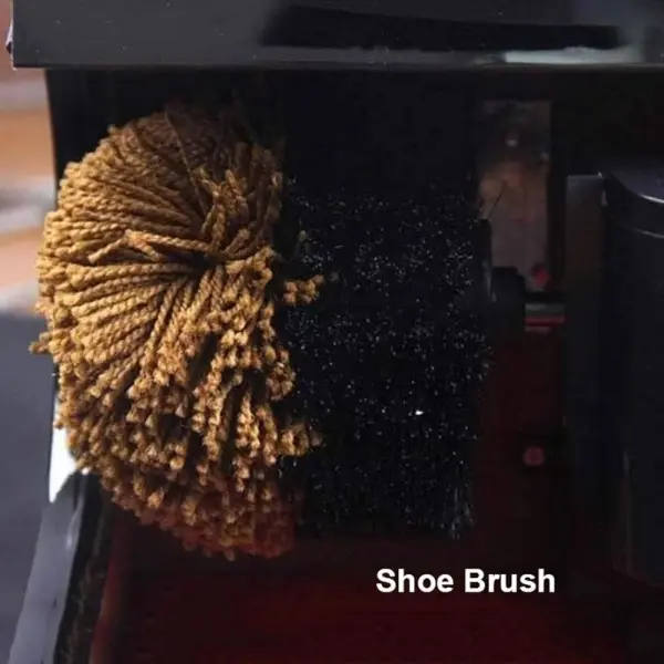 Electric Household Shoe Shine Machine, Electric Shoe Cleaner, Stainless Steel Commercial Shoe Polisher, Home Shoe Polishing Machine (F) (Color:F)