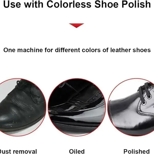 Electric Household Shoe Shine Machine, Electric Shoe Cleaner, Stainless Steel Commercial Shoe Polisher, Home Shoe Polishing Machine (F) (Color:F)