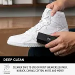Shoe Cleaning Kit – Premium Foam Shoe Cleaner with Soft & Stiff Bristle Brushes and Microfiber Towel – Shoe Cleaner for Sneakers, Tennis, Gym, White Shoes, Leather, Mesh, Knit, Canvas & Nubuck, PU
